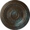 Ekena Millwork Small Alexandria Ceiling Medallion (Canopies up to 4 5/8"), 7 7/8"OD x 3/4"P, Bronze Blue Patina CM07ALBBS - alternate 1